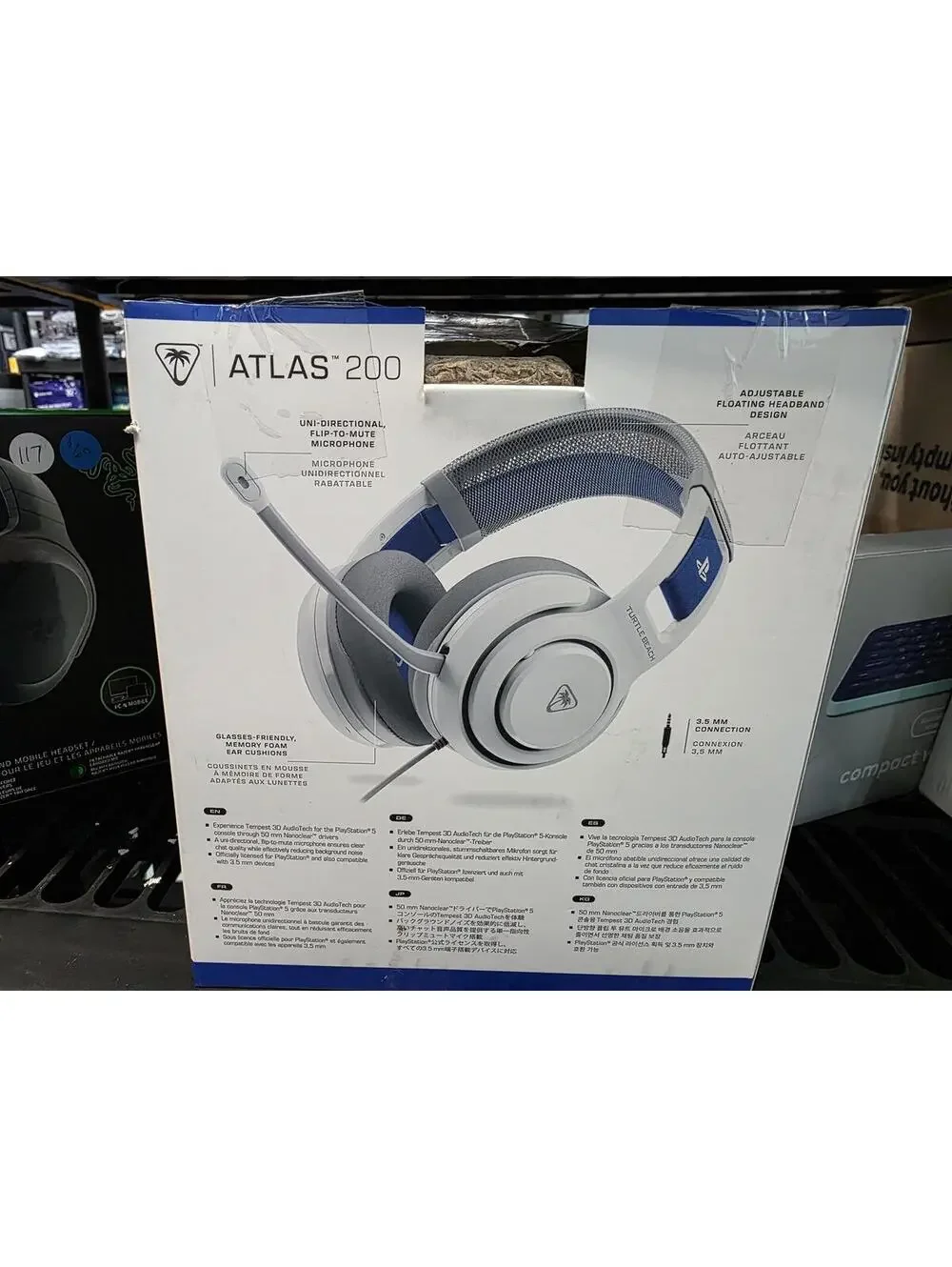 Turtle Beach Atlas 200 Wired Gaming Headset for PS5, PS4 - White